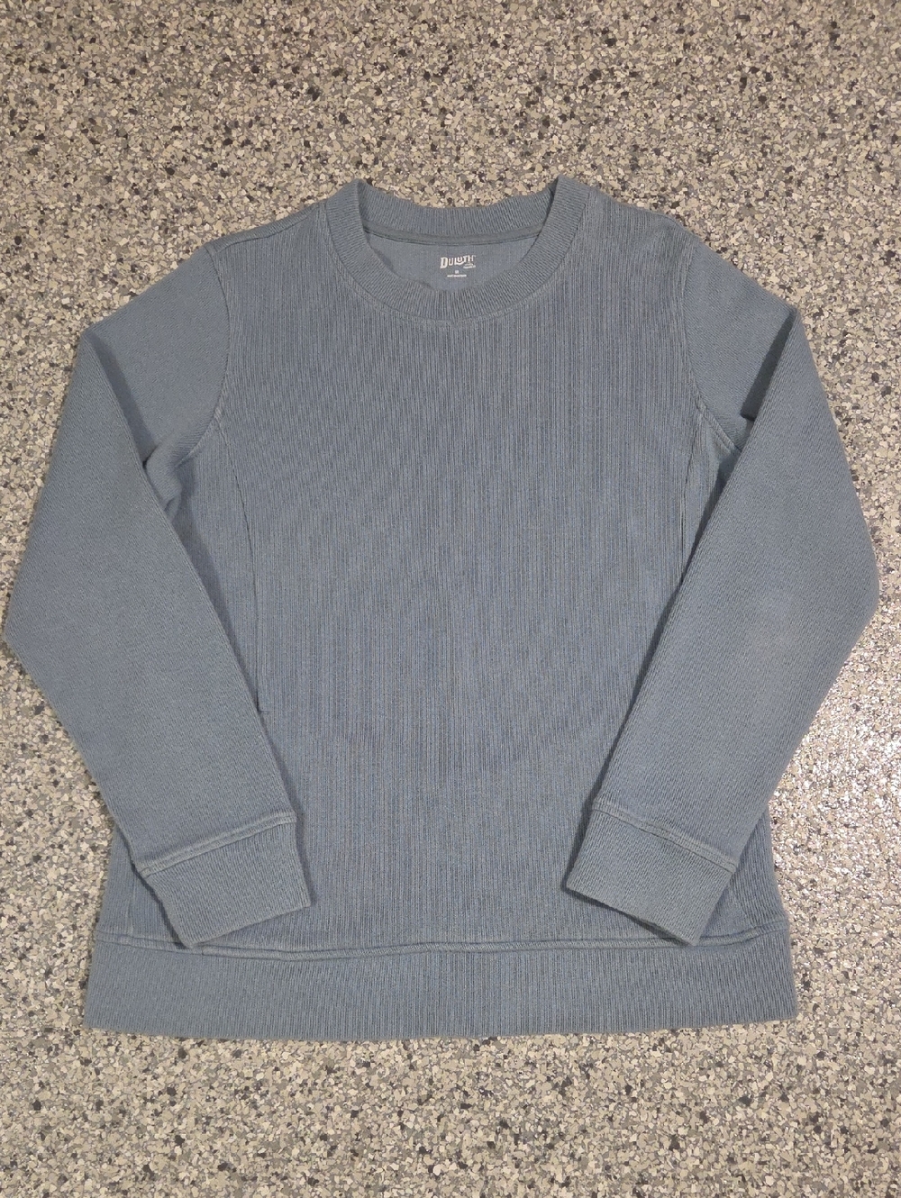 Light Blue Duluth Trading Co Heavyweight Pullover Size Medium